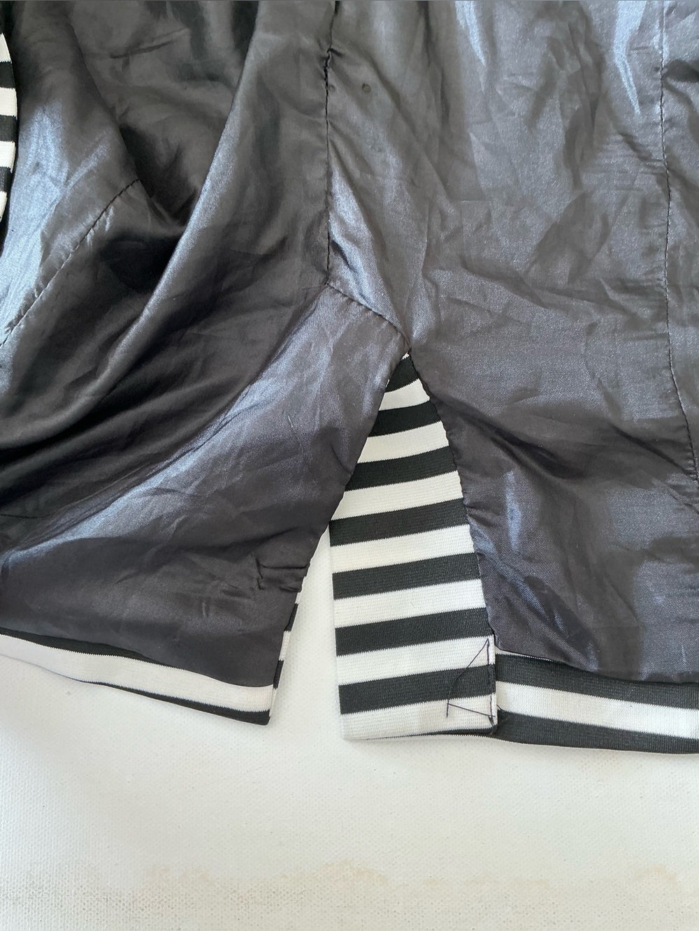 Passaxella Black & White Striped Blazer Jacket Women’s Size Small - Picture 10 of 11